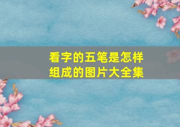 看字的五笔是怎样组成的图片大全集