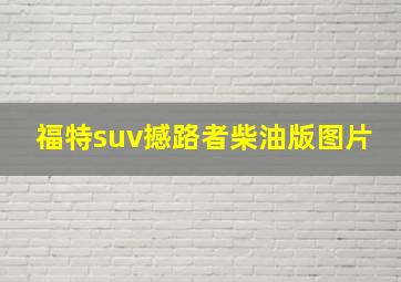 福特suv撼路者柴油版图片