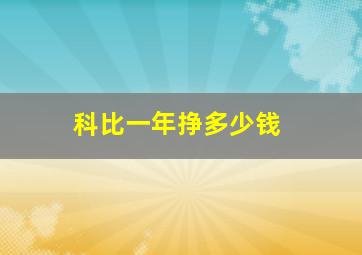 科比一年挣多少钱