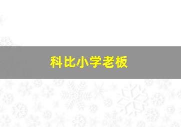 科比小学老板