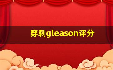 穿刺gleason评分