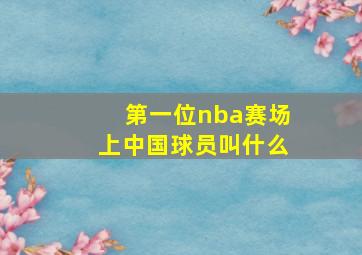 第一位nba赛场上中国球员叫什么