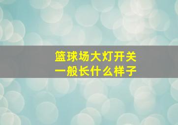 篮球场大灯开关一般长什么样子