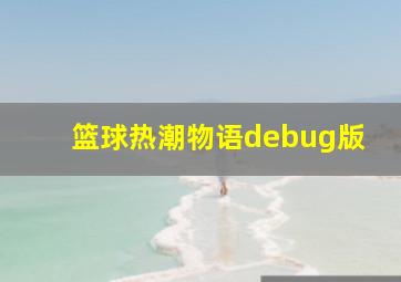 篮球热潮物语debug版