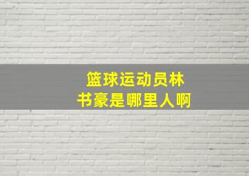 篮球运动员林书豪是哪里人啊