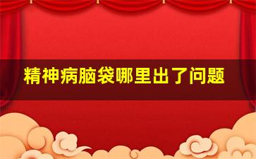 精神病脑袋哪里出了问题