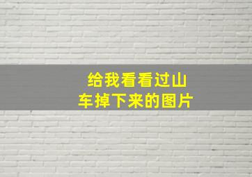 给我看看过山车掉下来的图片