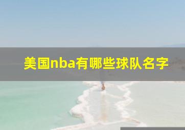 美国nba有哪些球队名字