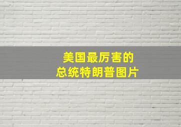 美国最厉害的总统特朗普图片