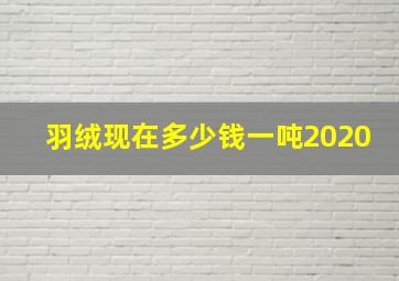 羽绒现在多少钱一吨2020