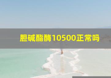 胆碱酯酶10500正常吗