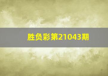 胜负彩第21043期