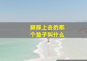 脚踩上去的那个垫子叫什么