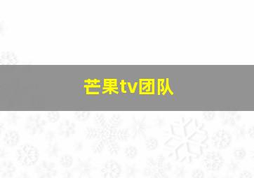 芒果tv团队