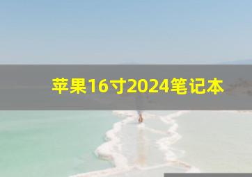 苹果16寸2024笔记本