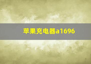 苹果充电器a1696