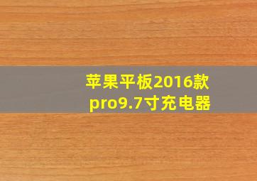 苹果平板2016款pro9.7寸充电器