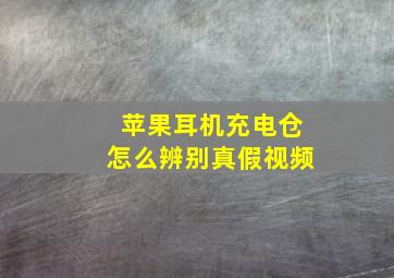 苹果耳机充电仓怎么辨别真假视频