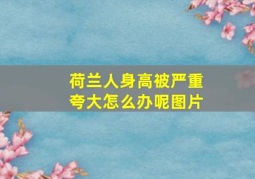 荷兰人身高被严重夸大怎么办呢图片