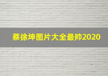 蔡徐坤图片大全最帅2020