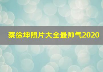 蔡徐坤照片大全最帅气2020