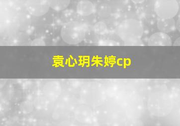 袁心玥朱婷cp