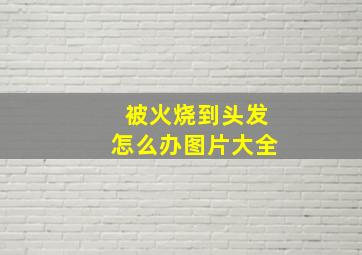 被火烧到头发怎么办图片大全