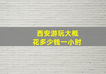 西安游玩大概花多少钱一小时