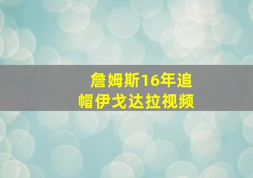 詹姆斯16年追帽伊戈达拉视频