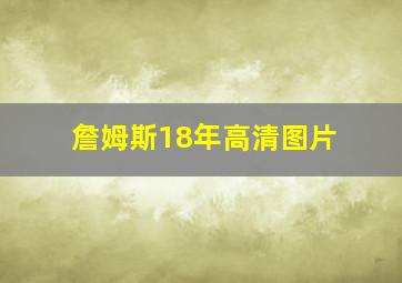 詹姆斯18年高清图片