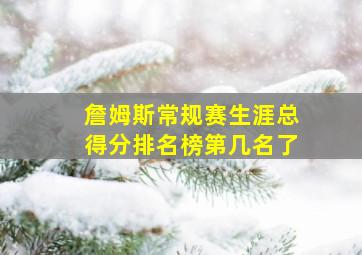 詹姆斯常规赛生涯总得分排名榜第几名了