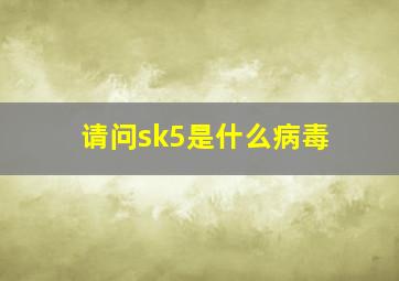 请问sk5是什么病毒