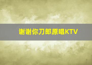 谢谢你刀郎原唱KTV