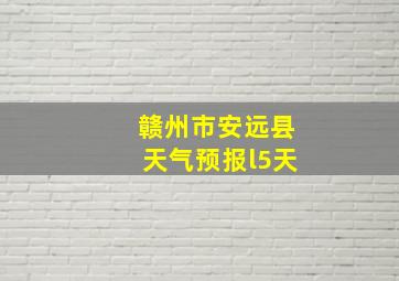 赣州市安远县天气预报l5天