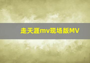 走天涯mv现场版MV