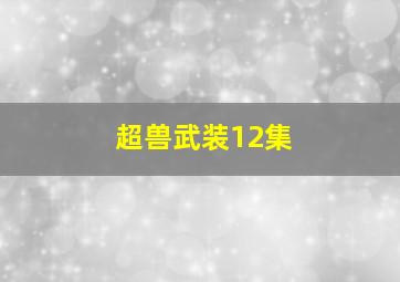 超兽武装12集