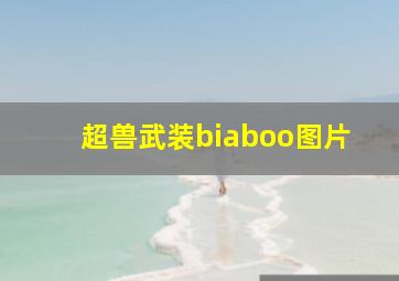 超兽武装biaboo图片