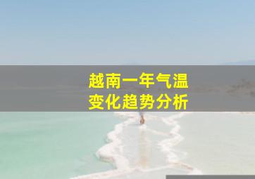 越南一年气温变化趋势分析