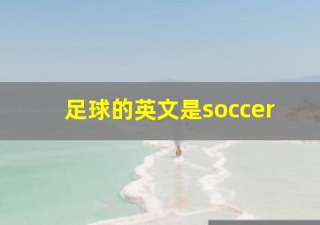 足球的英文是soccer