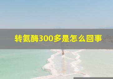 转氨酶300多是怎么回事