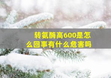 转氨酶高600是怎么回事有什么危害吗