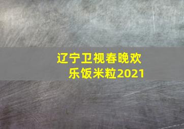 辽宁卫视春晚欢乐饭米粒2021