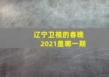 辽宁卫视的春晚2021是哪一期