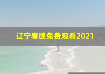 辽宁春晚免费观看2021