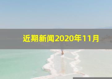 近期新闻2020年11月