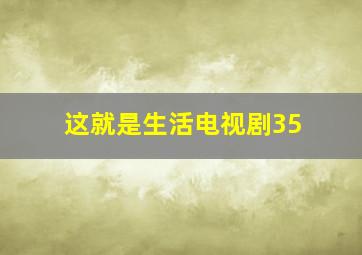 这就是生活电视剧35