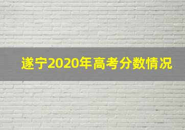 遂宁2020年高考分数情况