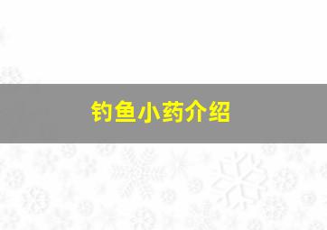 钓鱼小药介绍