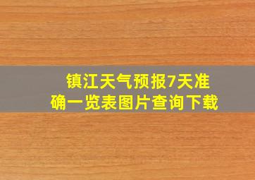 镇江天气预报7天准确一览表图片查询下载