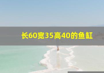 长60宽35高40的鱼缸